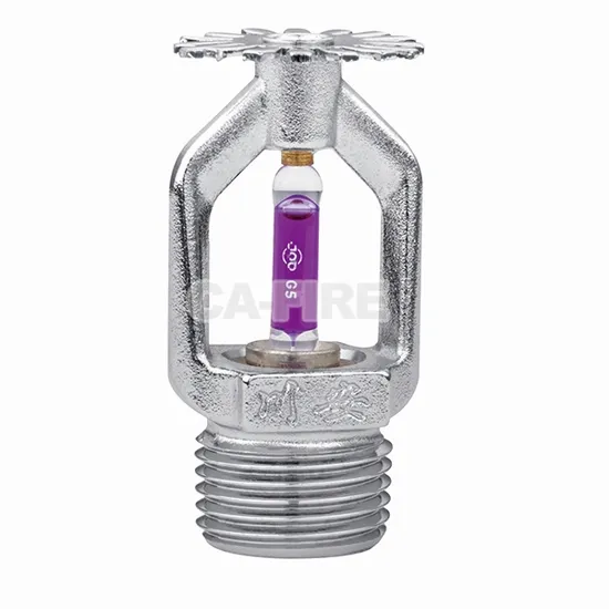 Lâmpada de vidro de parede lateral vertical pedente de fabricação direta Esfr cabeças de sprinklers de incêndio ocultas com estrutura de proteção de plástico