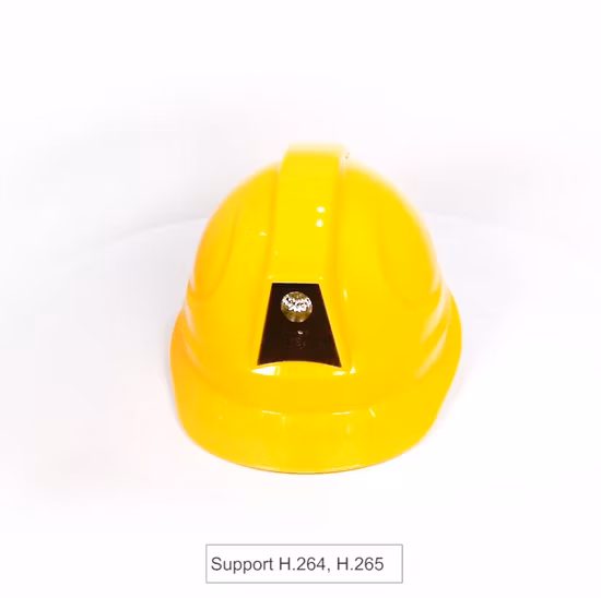 Proteção de cabeça à prova d'água H265 Detecção inteligente de decolagem do capacete Câmera de capacete de segurança 4G para mineiro